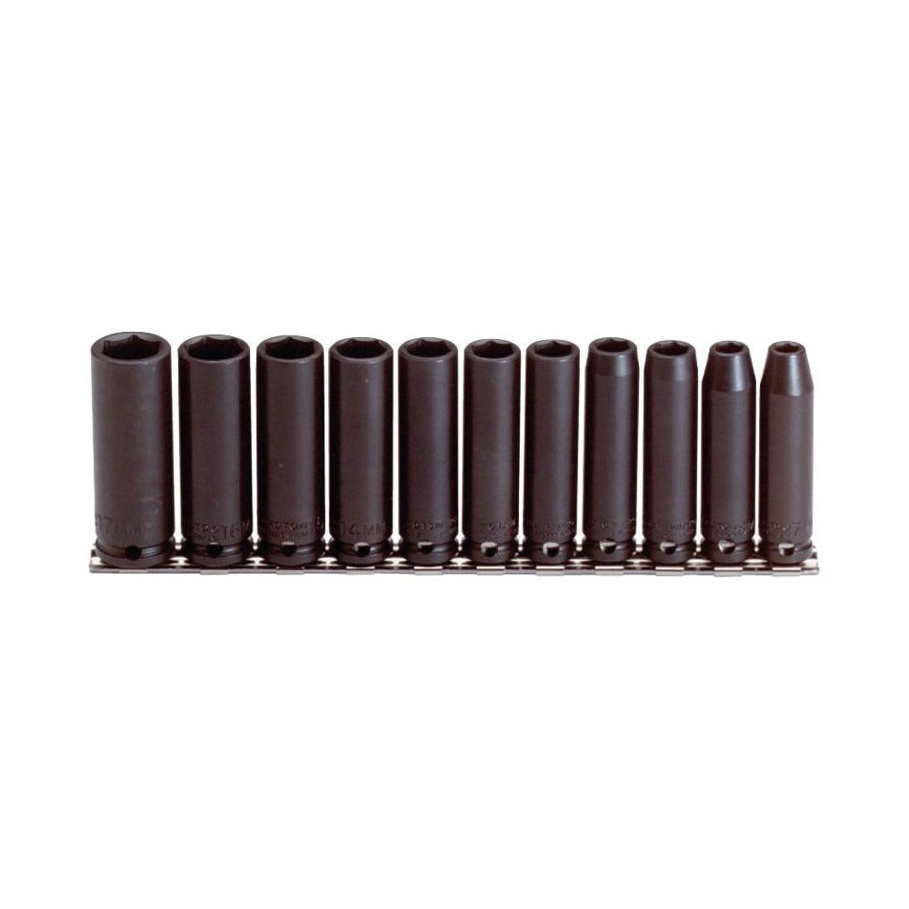 PROTO Proto J72212 Deep Impact Socket Set 11 Pc 3/8 in Drive
