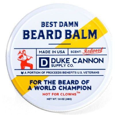 DUKE CANNON Duke Cannon BDBALM1 Beard Balm Redwood Scented 1.6 Oz