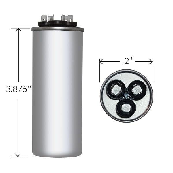 MARS Mars 12816 Dual Run Capacitor 80+7.5 Mfd 440V Round