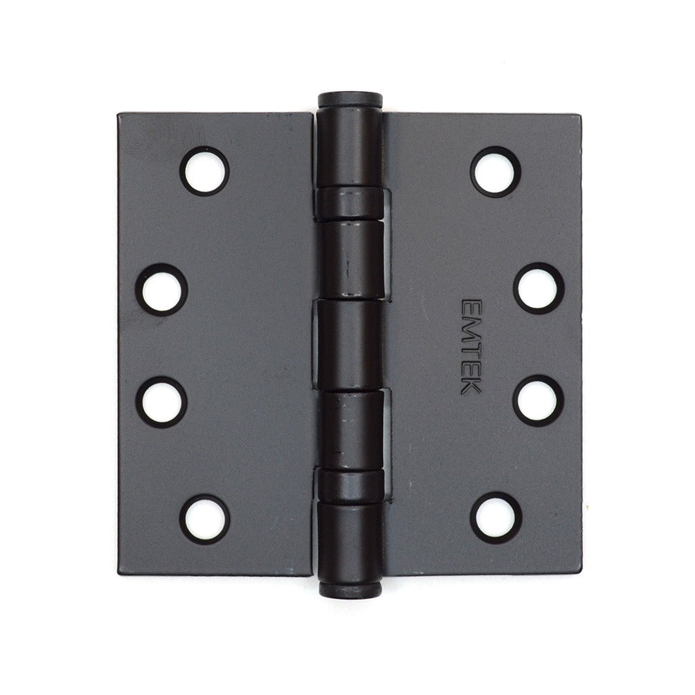 EMTEK Emtek 94014US19 Square Steel Ball Bearing Hinges 4x4 Flat Black