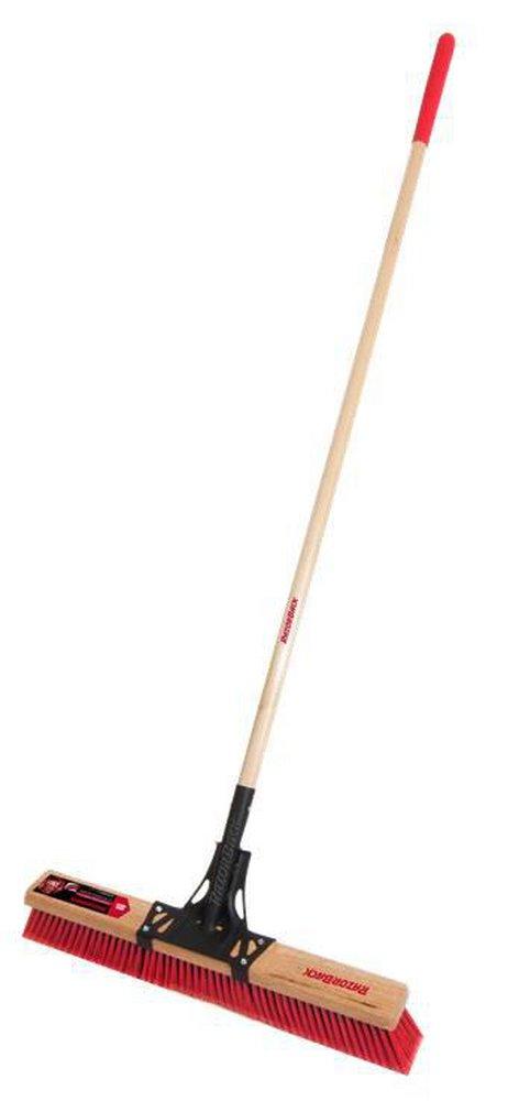 Razor-Back BR24MU16 24 in. PET Multi-surface Push Broom with Wood Handle