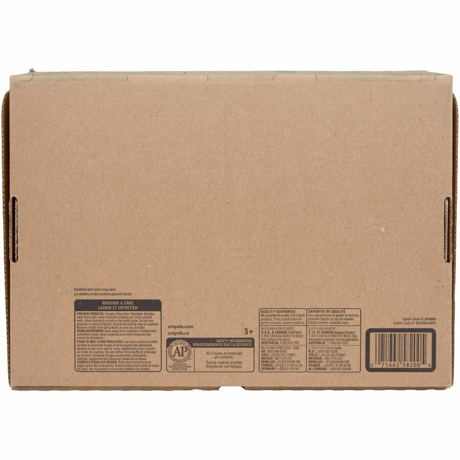 CRAYOLA Crayola CYO588200 8-Color Ultra-Clean Washable Marker Classpack 200/Box