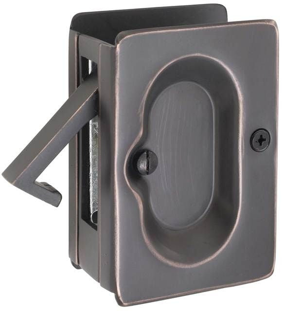 EMTEK Emtek 2101US10B Pass Pocket Door Lock Oil Rubbed Bronze