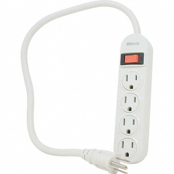 SOUTHWIRE Southwire 41299 Power Outlet Strip 15A 120V 4 Outlets