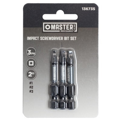 DISSTON CO Disston Company 136735 Square Bit Set 3 Piece Sizes 1 2 3