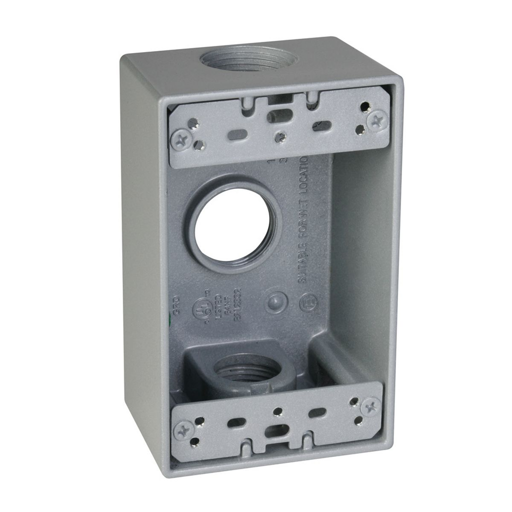 TayMac SB375S 1g Weatherproof Box 3/4 In. Outlets