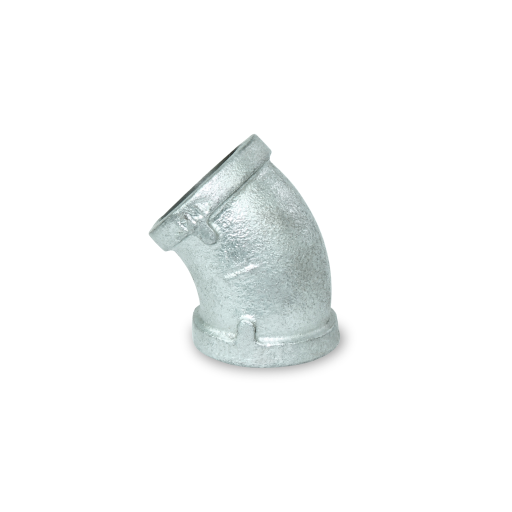 EVERFLOW Everflow GMFF0114 1-1/4 in Galvanized Malleable 45Â° Elbow (1-1/4 in / 45Â°)