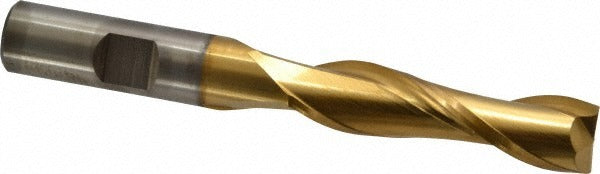 CLEVELAND CONTROLS Cleveland C39088 Square End Mill 1/2 in 2-flute Hss Tin