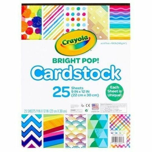 CRAYOLA Crayola CYO990053 Pastel Cardstock Sheets 25 Pack