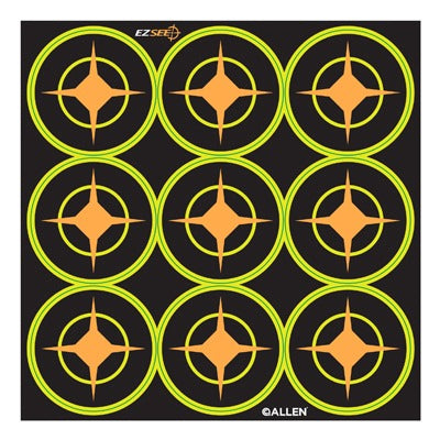 ALLEN COMPANY Allen Company 15318 Adhesive Aiming Dot 2in Black 12 Pack