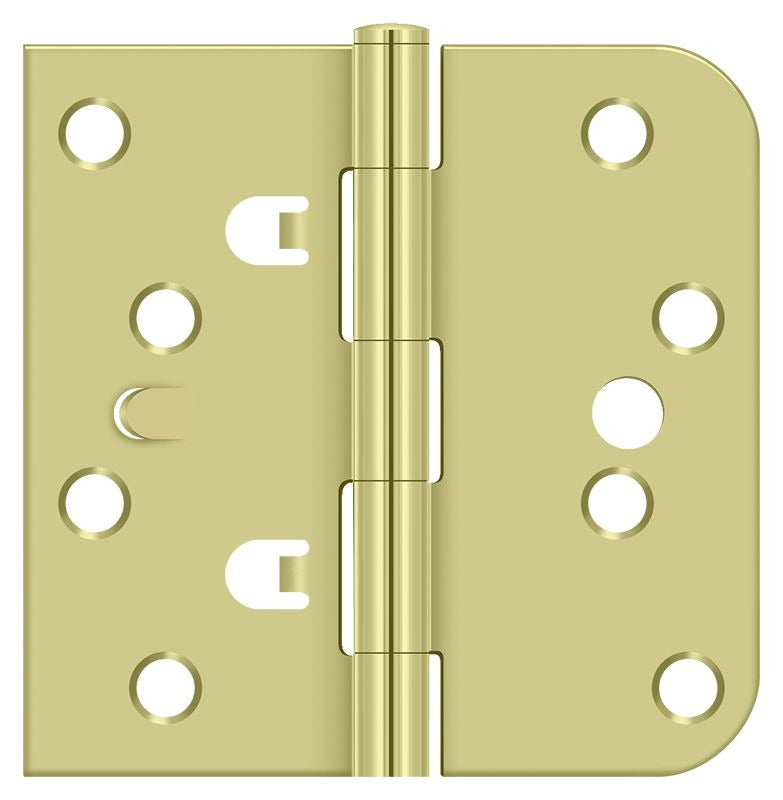 DELTANA Deltana DE44058TT3 Square Corner Hinge Bright Brass