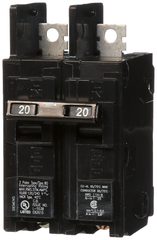 Siemens BQ2B020 Molded Case Circuit Breaker, Type BQ, Low Voltage, 120/240 VAC, 20 A, 10 kA Interrupt, 2 Poles