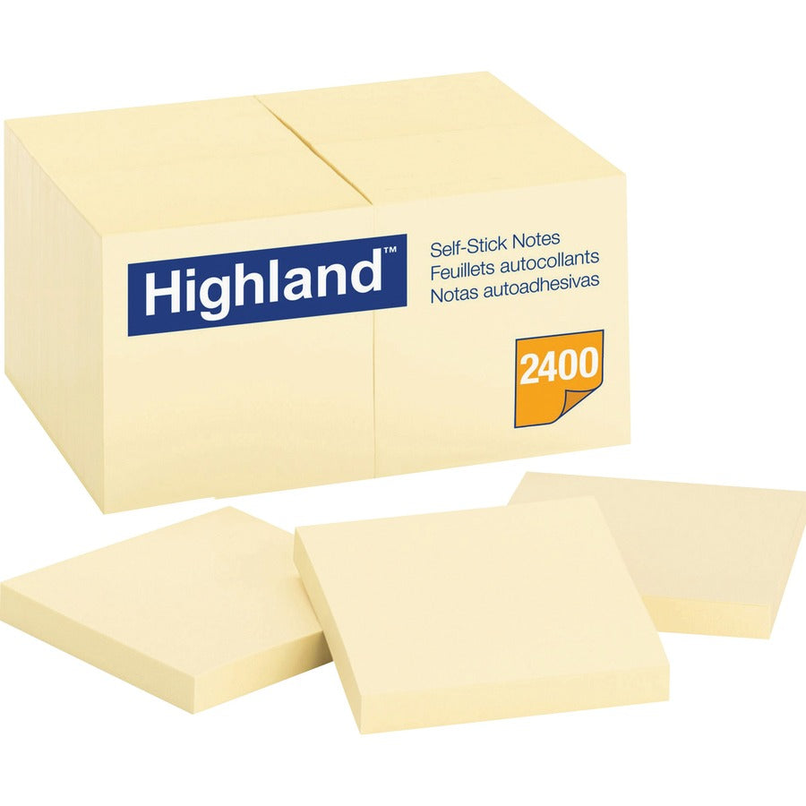 3M 3M MMM654924PK Highland self-sticking notepads (3 inches x 3 inches / 24 pack) 654924PK