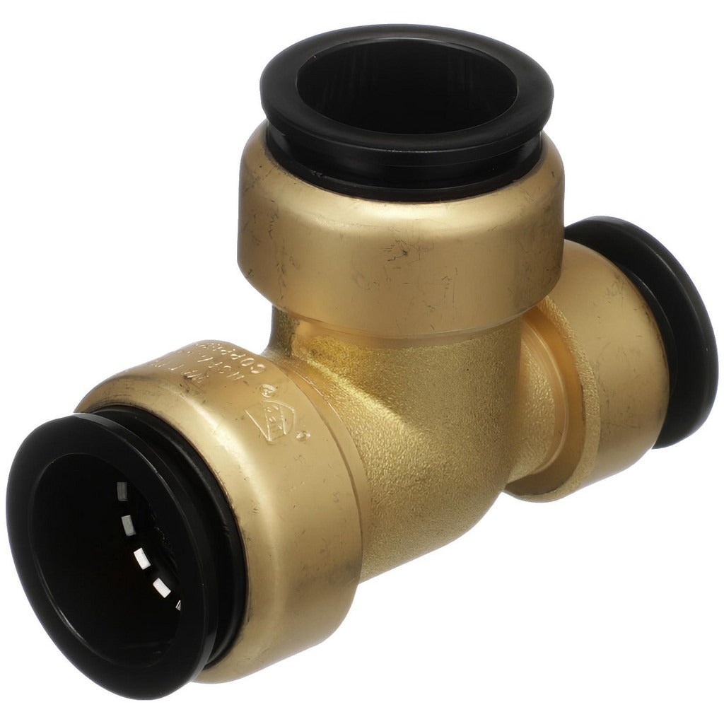 WATTS Watts 0472040 Push-to-connect Brass Reducing Tee Fitting