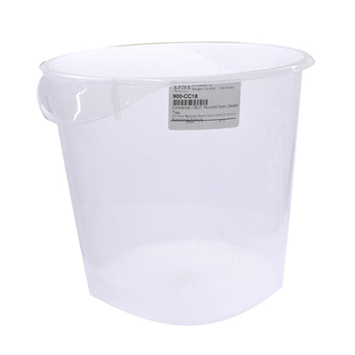 CONTAINER 18QT ROUND (CLEAR) SWEET TEA