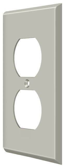 DELTANA Deltana SWP4752U15 Switch Plate Double Outlet Satin Nickel
