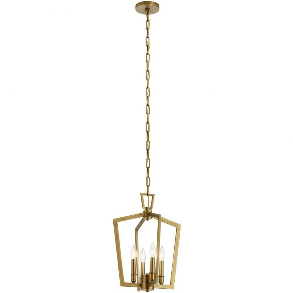 KICHLER Kichler 43498NBR 4-light Pendant Light Natural Brass