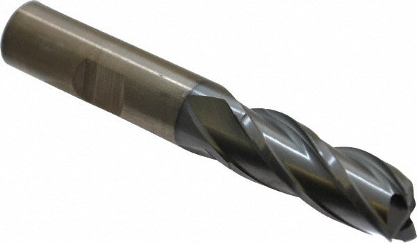 CLEVELAND CONTROLS Cleveland C32633 Square End Mill 0.5 Inch 4 Flute Cobalt Ticn
