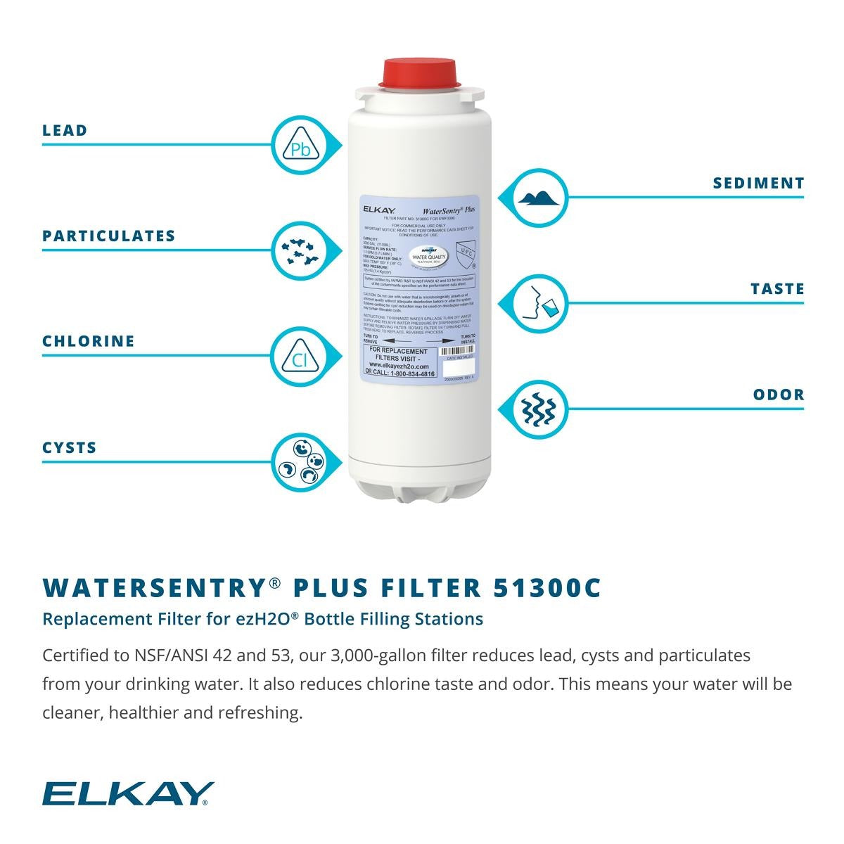BSC PREFERRED Bsc Preferred 51300C_3PK Watersentry Plus Filter 3-pack