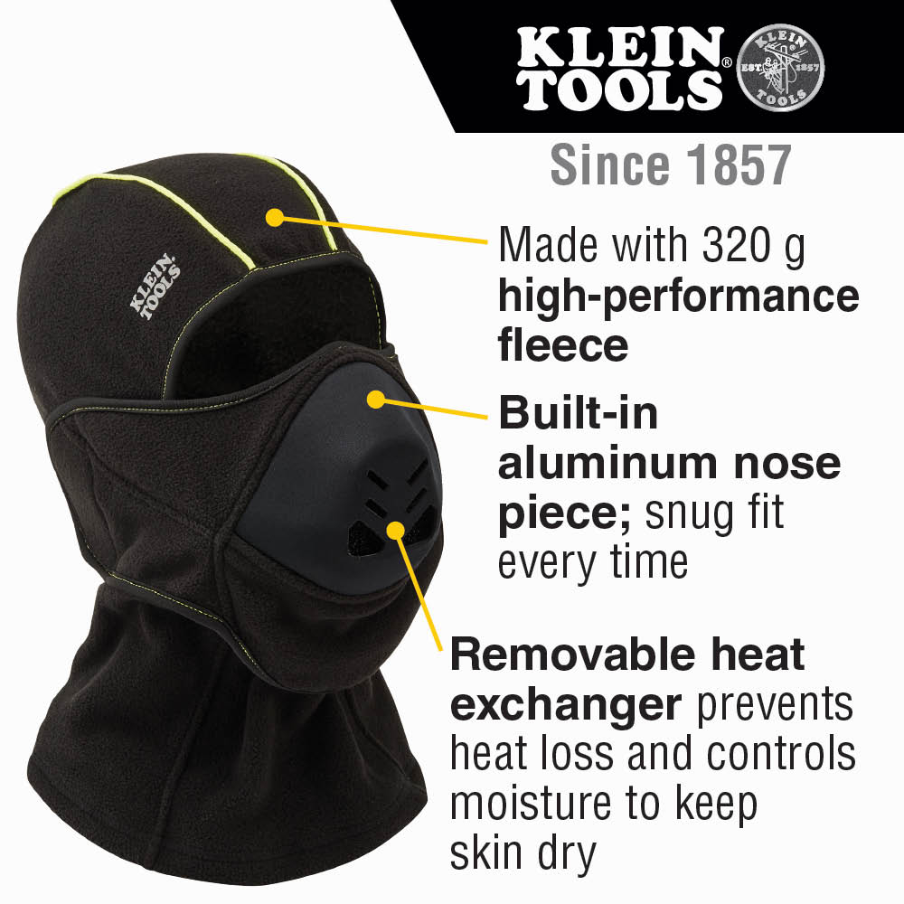 Klein Tools 60413 Heat Exchanger Balaclava One Size Fits Most