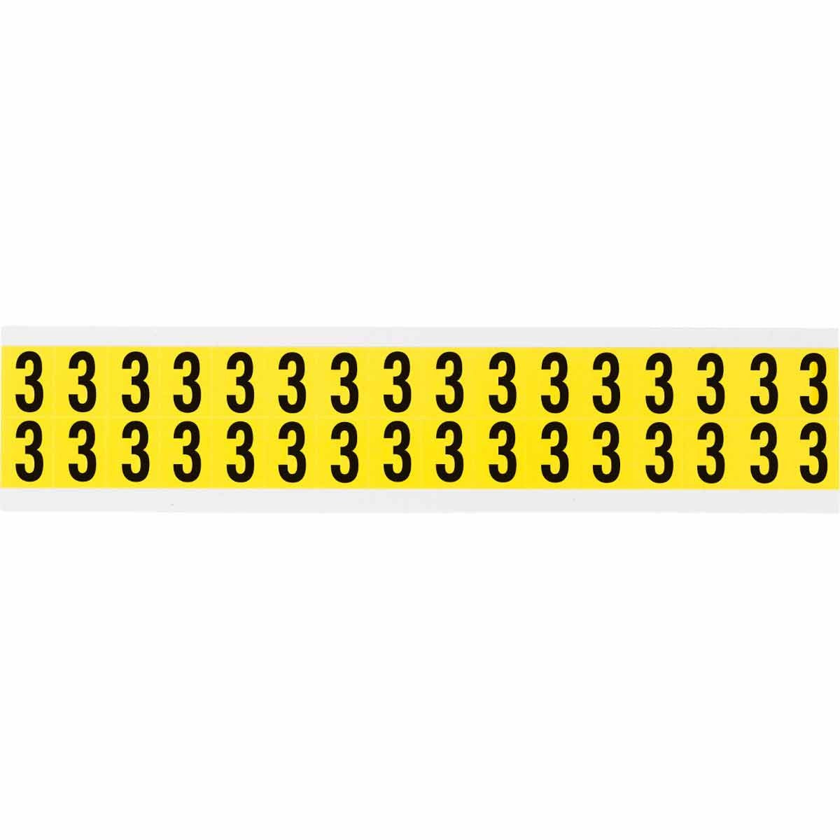 BRADY Brady 3420-3 repositionable numbers and letters label type 3 (0.75 in H x 0.563 in W, card of 32)