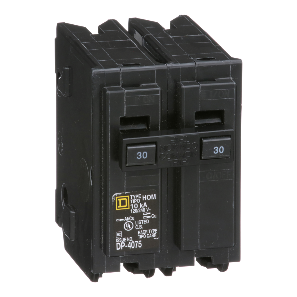 Square D HOM230 120/240 Volt 30 Amp Miniature Circuit Breaker