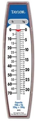 TAYLOR PRECISION PRODUCTS Taylor Precision Products 30704104 Hanging Scale 70 Lb