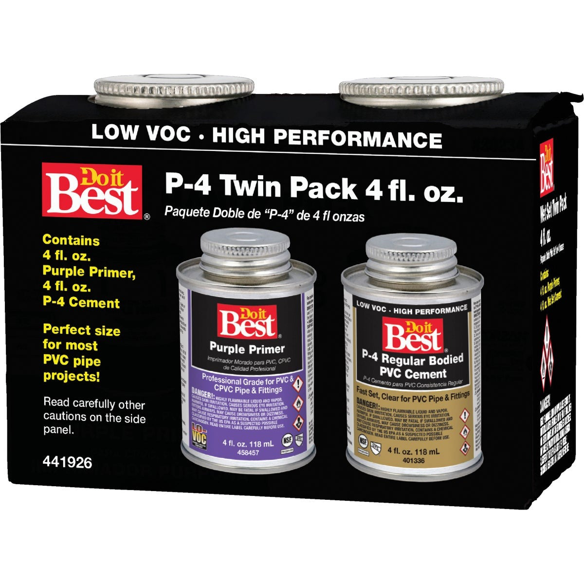 BSC PREFERRED Bsc Preferred 19532 Pvc Primer Cement Twin Pack 4 Oz