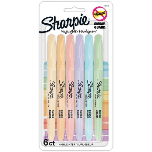 SHARPIE Newell Brands SAN2157486 Pocket Highlighter Pack of 6