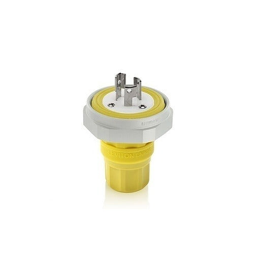 LEVITON Leviton Telcom LNR80-5Y Locking Plug Nema L5-15P 15A 125V