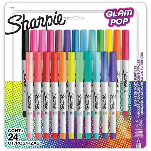 SHARPIE Newell Brands SAN2185227 Ultrafine Permanent Markers 24pk