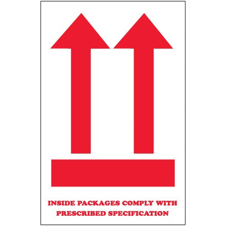 BSC PREFERRED Bsc Preferred SCL835 Handling Instruction Labels