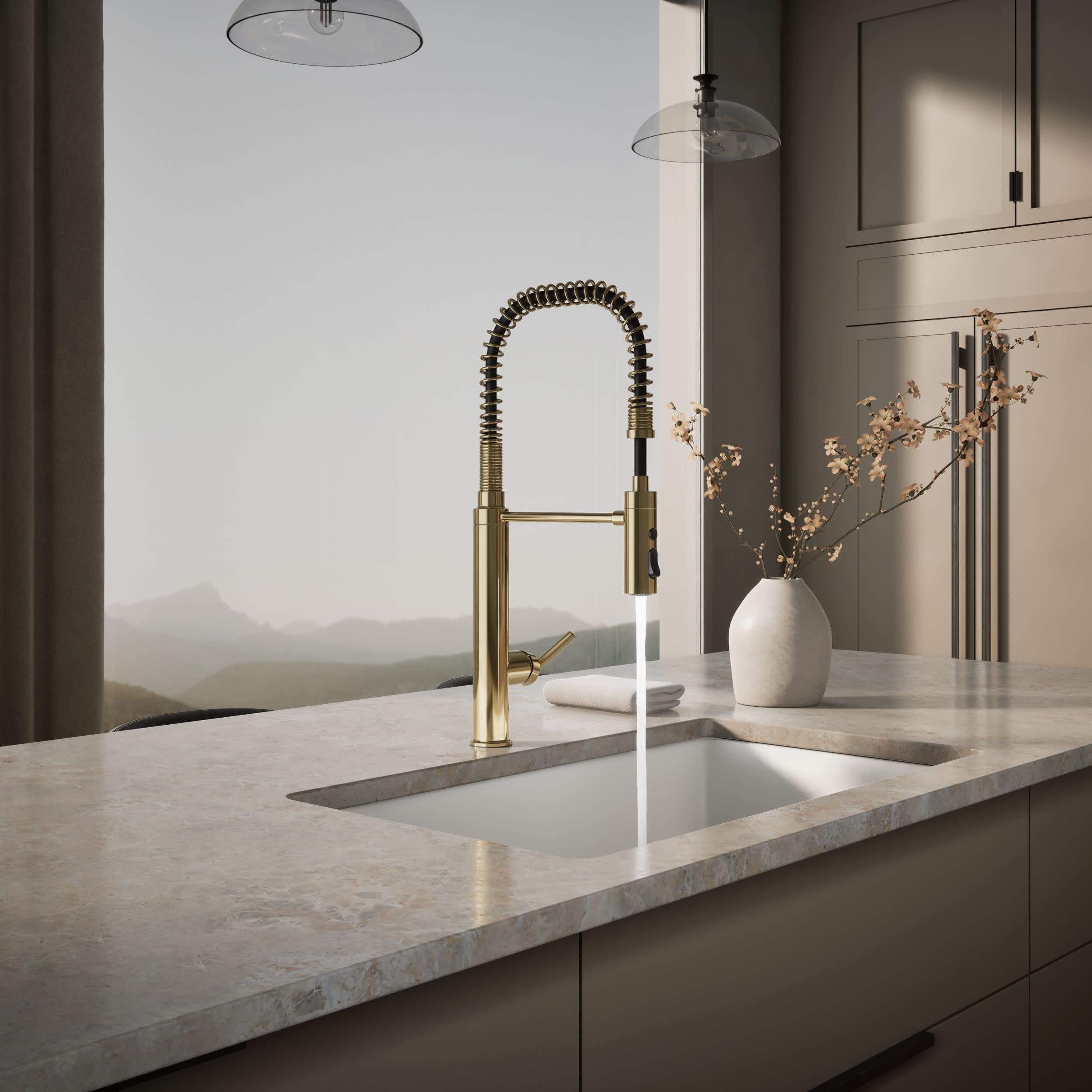 KOHLER Kohler 24982-AF Purist Semi-pro Pull-down Kitchen Faucet