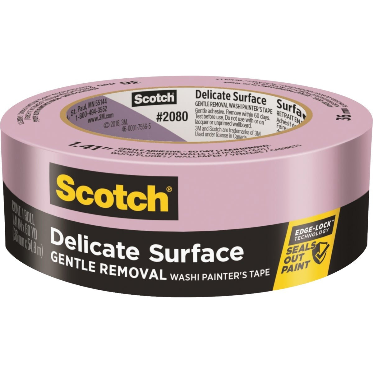 3M 3M 2080-36EC Delicate Surface Painters Tape 1.41 in