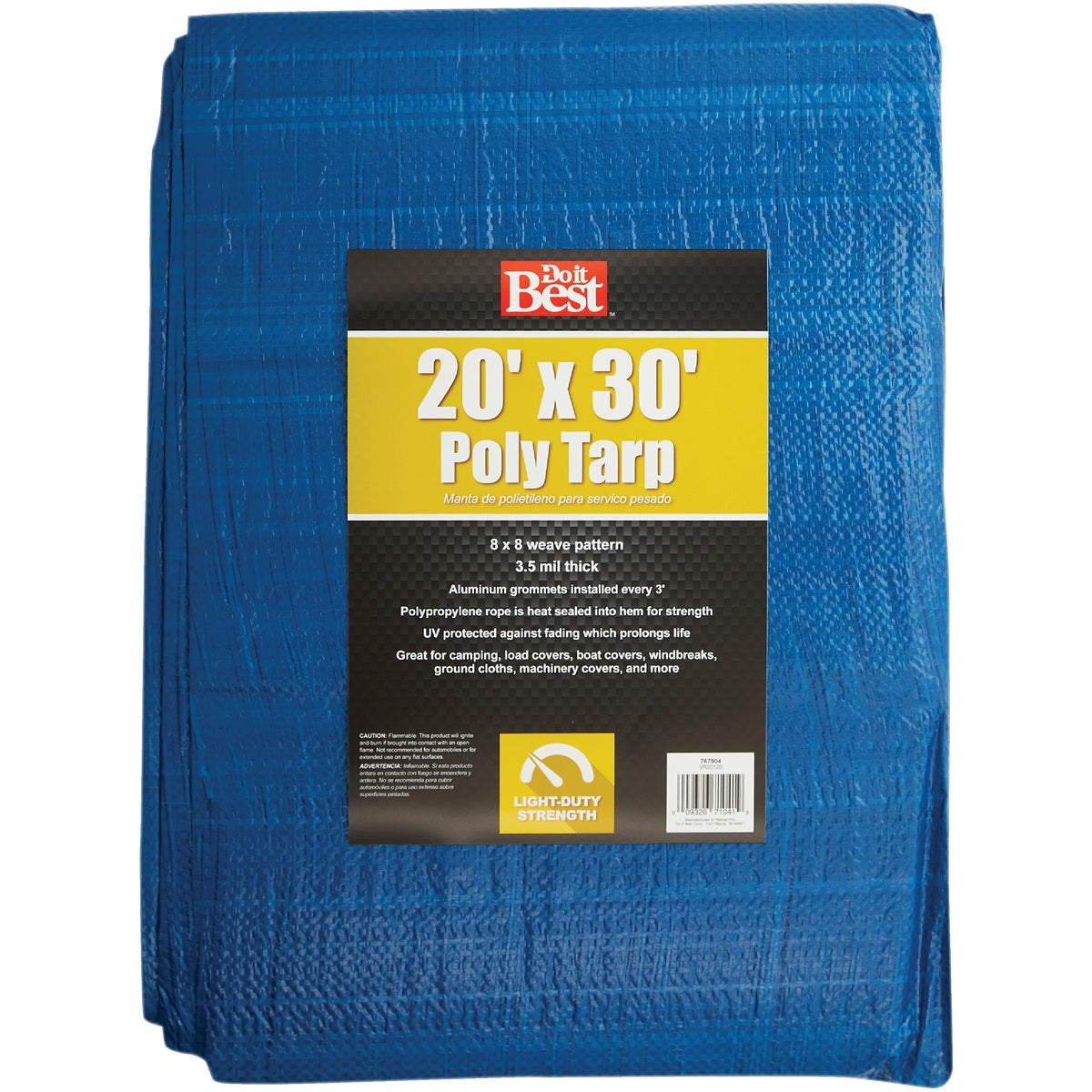 BSC PREFERRED Bsc Preferred 767904 Blue All-purpose Tarp 20x30 Ft