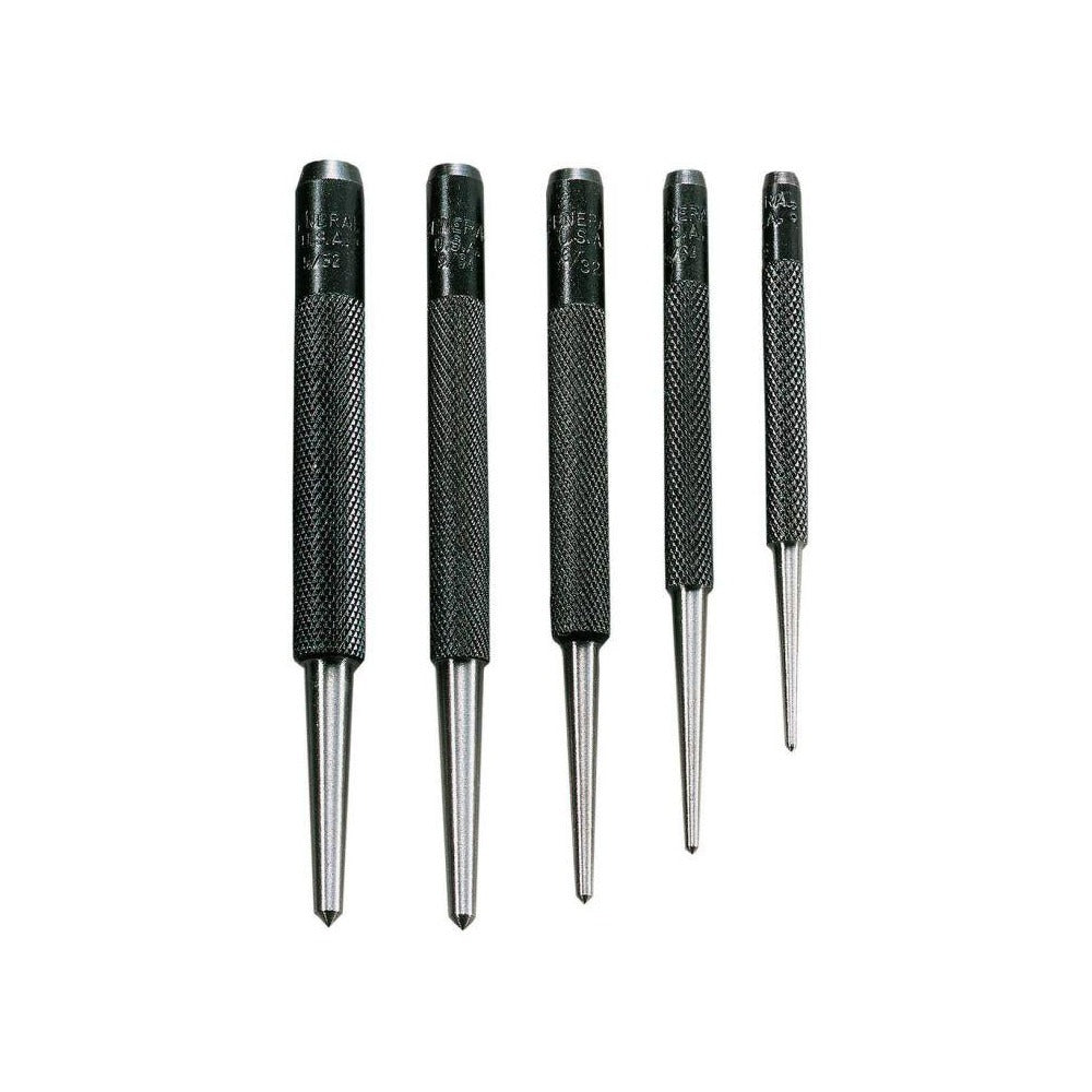 GENERAL FILTERS General SPC74 Center Punch Set 5 Pc 1/16 to 5/32 in