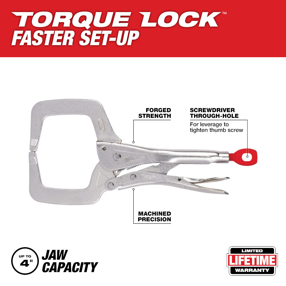 MILWAUKEE Milwaukee Elec Tool 48-22-3531 Locking C-clamp 11 Inches
