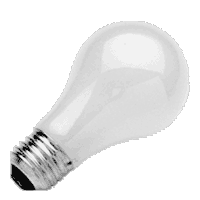 Bramec 8501 Light Bulb 75W Frosted Rough Service