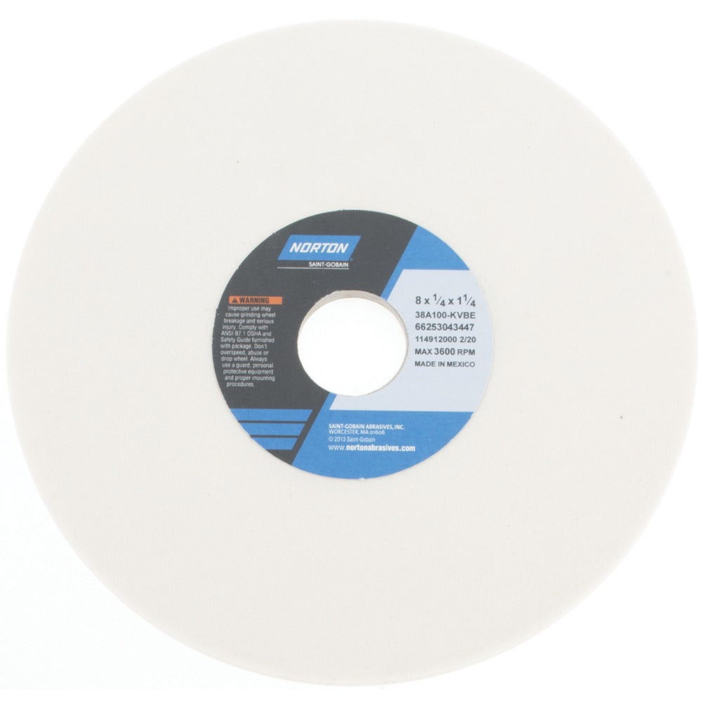 NORTON Norton 66253043447 Surface Grinding Wheel 8in 100 Grit