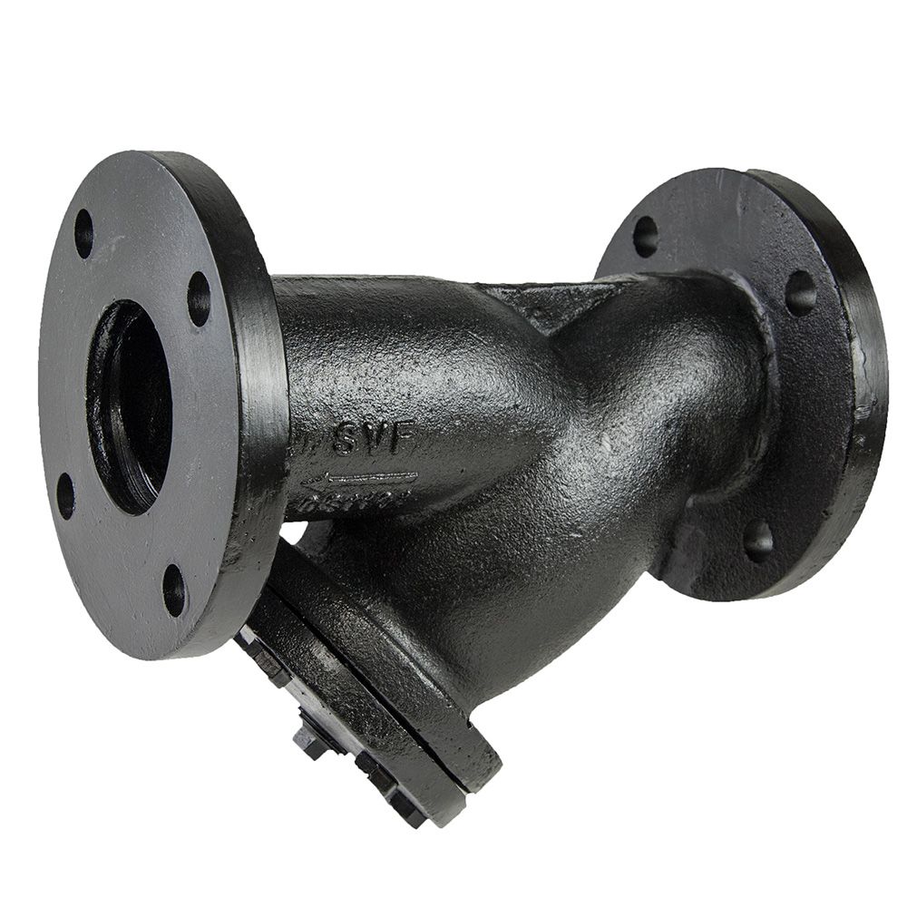 Soval 850-025F 2-1/2" Cast Iron Flanged Wye Strainer