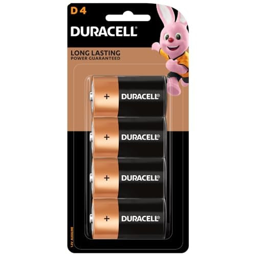 DURACELL Duracell MN1300R4Z Standard D Alkaline Battery 1.5V (4-Pack)