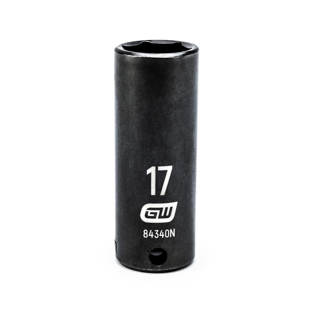 GEARWRENCH Gearwrench 84340N Impact Socket 3/8 in Drive 17mm 6-pt