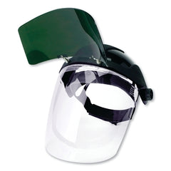 Sellstrom S32161 DP4 Series Multi-Purpose Faceshield 9 inches H x 12.125 inches L Flip-Up IR Window & Ratcheting Headgear