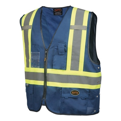 Pioneer V1021580U-S/M Safety Vest Navy Small/Medium