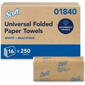KIMBERLY-CLARK Kimberly-Clark KCC01840 Scott Multifold Paper Towels with Absorbency Pockets (250/Pack) Replacement 01840