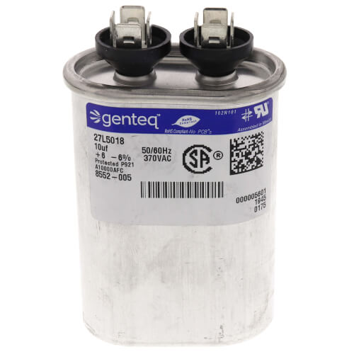 Bard HVAC 8552-005BX Capacitor 10MFD 370V 1 1/4 O