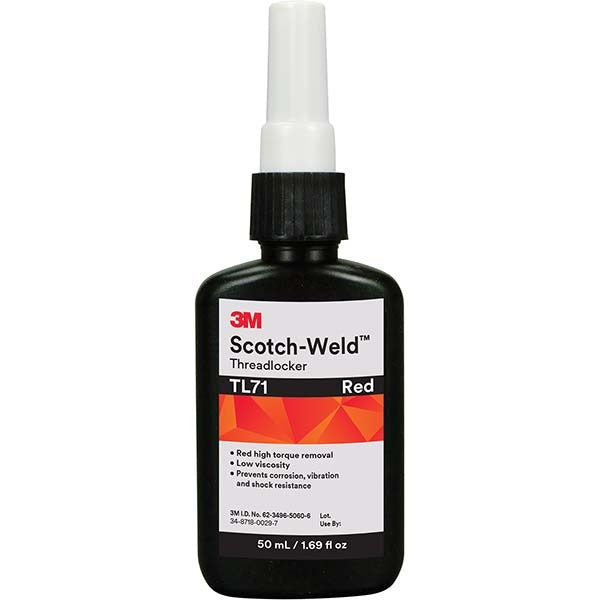3M 3M Scotch-weld 7100039231 Threadlocker Red 50 Ml TL71