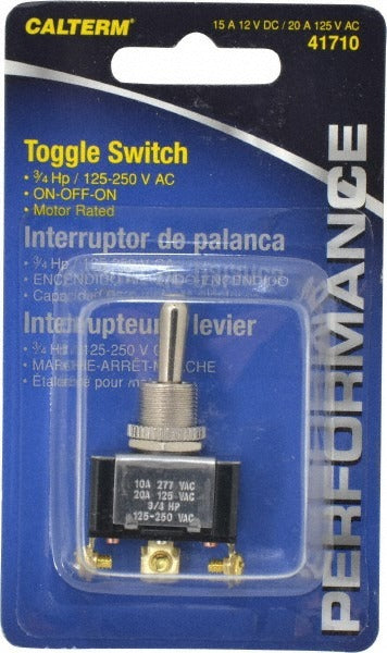 GARDNER BENDER Gardner Bender 41710 Metal Toggle Switch 15A 12V On-off-on