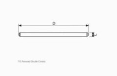 SATCO W381764 Philips ALTO 381764 Type TL High Output Lamp, 110 W, R17d Recessed Double Contact Fluorescent Lamp, 8800 Lumens, 62 CRI, 4100 K, 96 in L