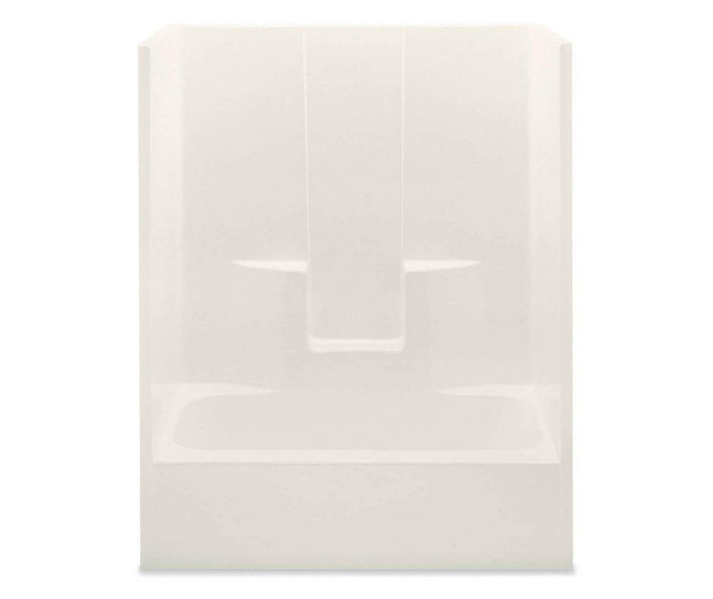 AQUATIC Aquatic 2603sgl-bi Tub Shower Unit Left Drain Biscuit